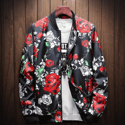 Men's Flower Patterned Jacket - Wnkrs