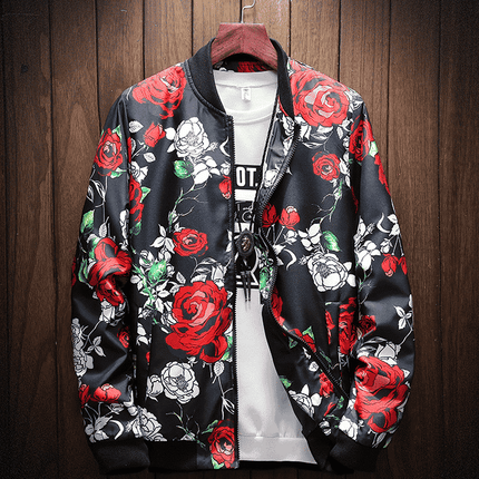 Men's Flower Patterned Jacket - Wnkrs