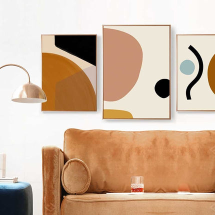 Abstract Geometric Canvas Painting - wnkrs