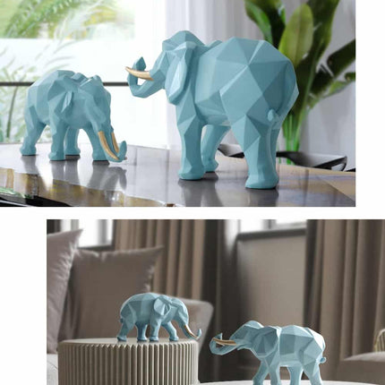 Abstract Elephant Figurines - wnkrs