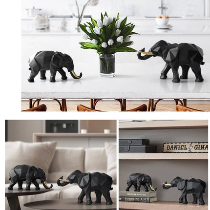 Abstract Elephant Figurines - wnkrs