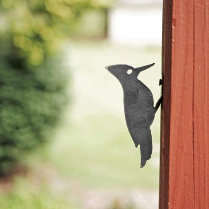 Metal Bird Statue - Woodpecker Bird Art - wnkrs