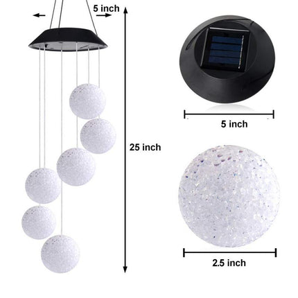 Solar Powered LED Wind Chimes - wnkrs