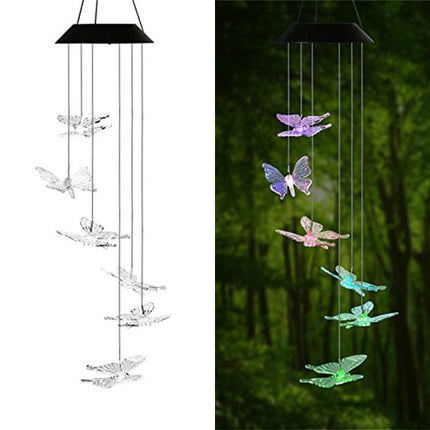 Solar Powered LED Wind Chimes - wnkrs