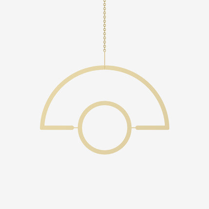 Gold Hanging Semicircle Plant Holder - wnkrs
