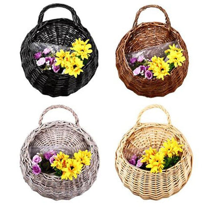 Woven Bamboo Wall Hanging Storage Basket - Wnkrs