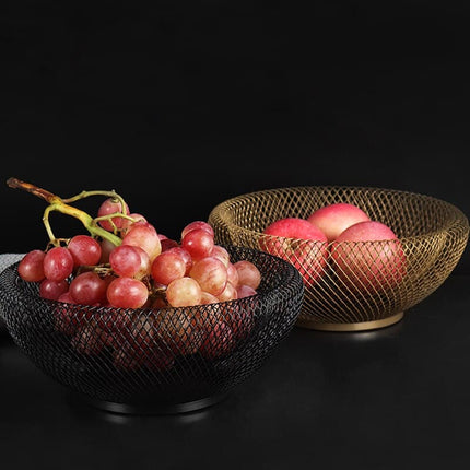 Iron Fruit Basket in Gold and Black - Wnkrs