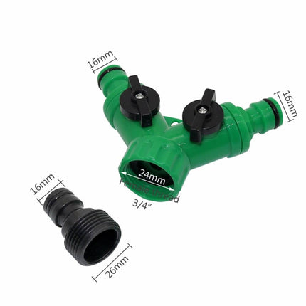 Y-Shaped Garden Hose Splitter - Wnkrs