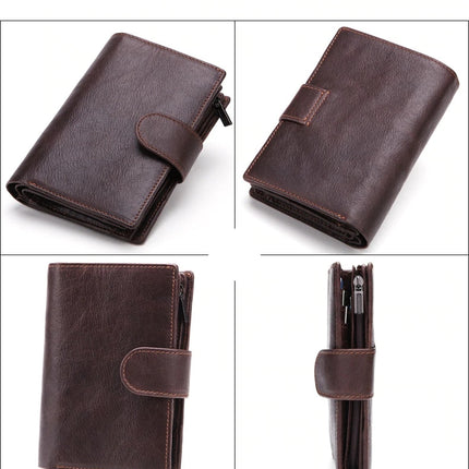 Genuine Leather Wallet with Document Holder for Men - Wnkrs