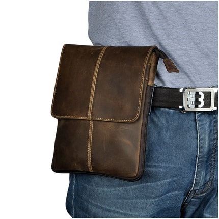 Slim Leather Messenger Bag for Men - Wnkrs