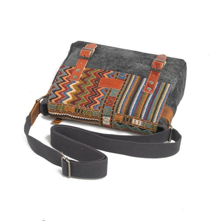 Boho Ornament Printed Crossbody Men's Bag - Wnkrs