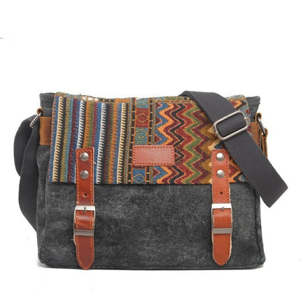 Boho Ornament Printed Crossbody Men's Bag - Wnkrs