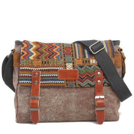 Boho Ornament Printed Crossbody Men's Bag - Wnkrs
