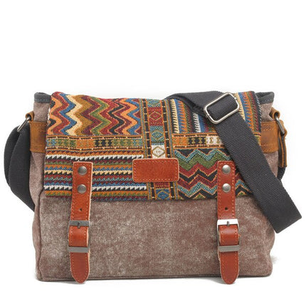Boho Ornament Printed Crossbody Men's Bag - Wnkrs