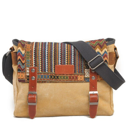 Boho Ornament Printed Crossbody Men's Bag - Wnkrs