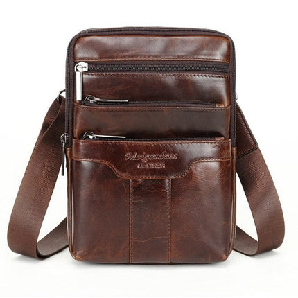 Genuine Cow Leather Men's Crossbody Bag - Wnkrs