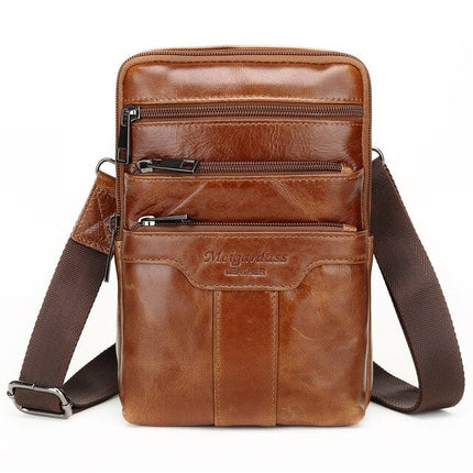 Genuine Cow Leather Men's Crossbody Bag - Wnkrs