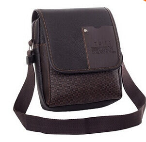 Men's Stylish Leather Shoulder Bag with Adjustable Strap - Wnkrs