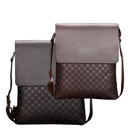 Men's Checked Shoulder Bag - Wnkrs