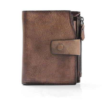Casual Vintage Style Genuine Leather Men's Wallet - Wnkrs
