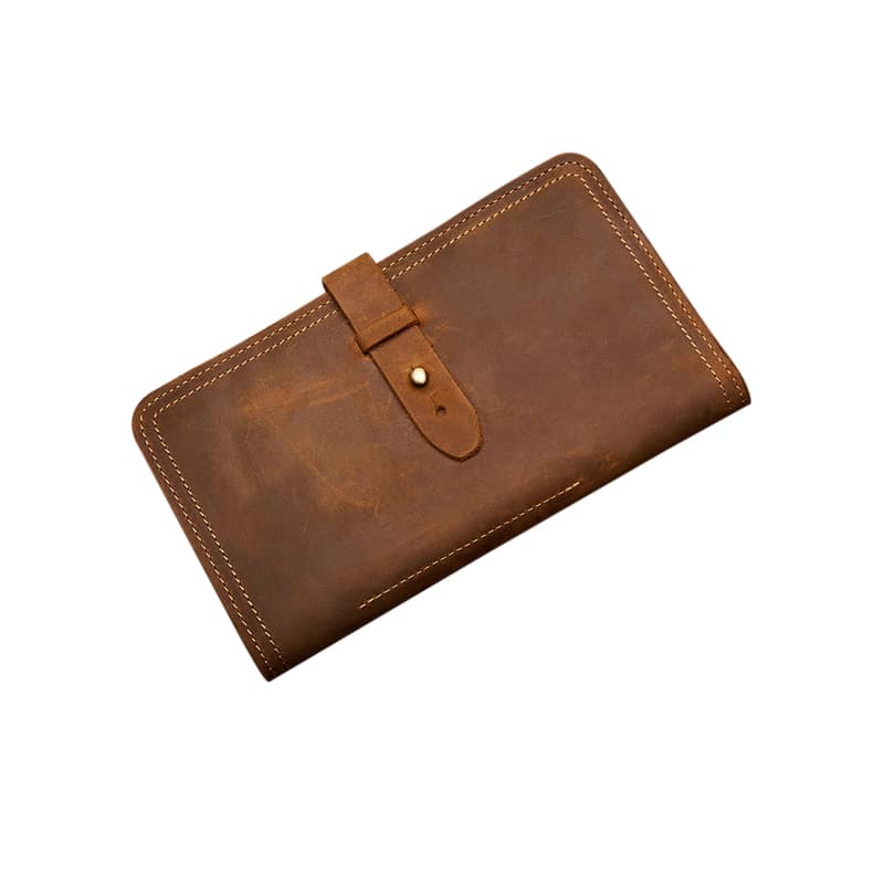 Fashion Large Capacity Men's Genuine Leather Long Wallet