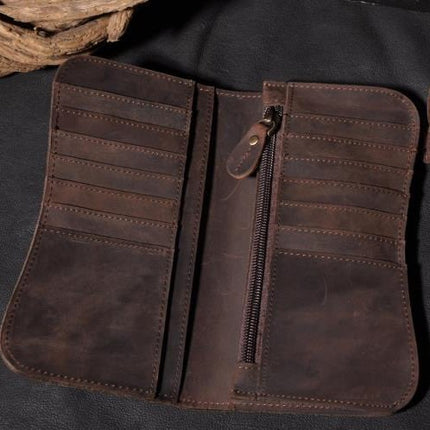 Vintage Style Genuine Leather Men’s Wallet - Wnkrs