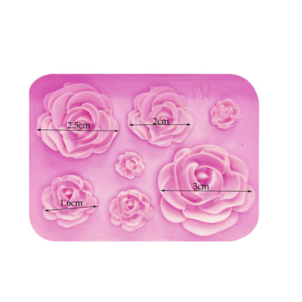 Rose Flowers Shaped Silicone Cake Mold - wnkrs