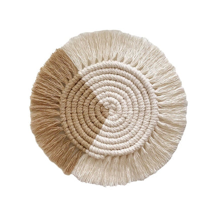 Bohemian Style Macrame Cup Pad Candle - wnkrs