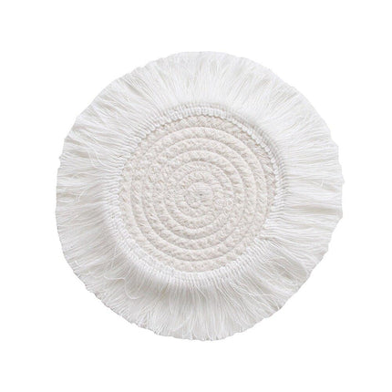 Bohemian Style Macrame Cup Pad Candle - wnkrs