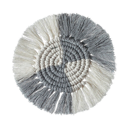Bohemian Style Macrame Cup Pad Candle - wnkrs