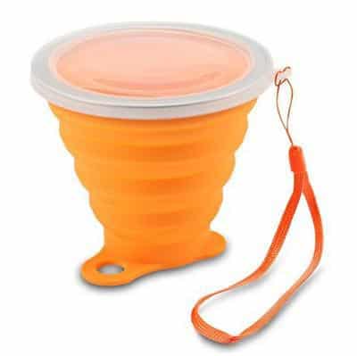 Colorful Folding Silicone Cup with Strap - wnkrs