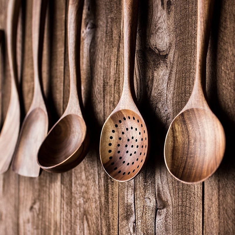 Natural Wood Cooking Spoons