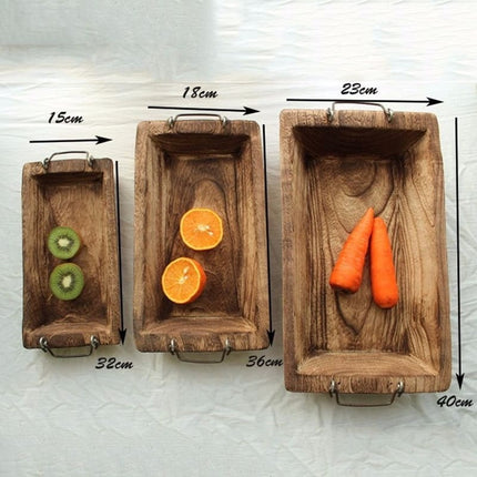 Rectangle Solid Wooden Trays - wnkrs