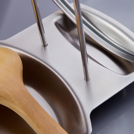 Eco-Friendly Stainless Steel Cooking Spoon and Pan Lid Rack - wnkrs