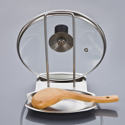 Eco-Friendly Stainless Steel Cooking Spoon and Pan Lid Rack - wnkrs
