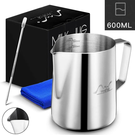 Silver Milk Frothing Pitcher Jug - wnkrs