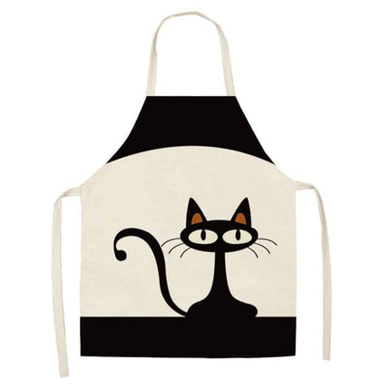 Women's Cat Printed Kitchen Apron - wnkrs