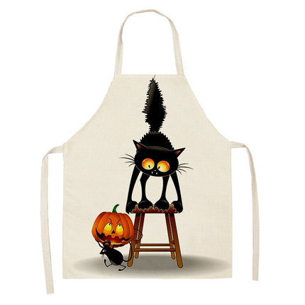 Women's Cat Printed Kitchen Apron - wnkrs