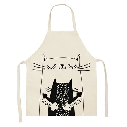 Women's Cat Printed Kitchen Apron - wnkrs
