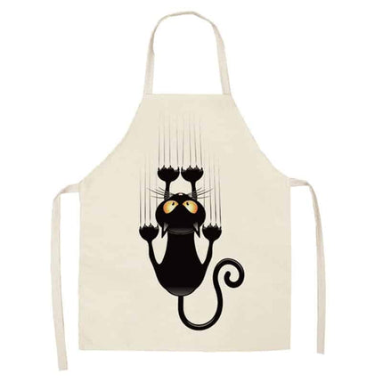 Women's Cat Printed Kitchen Apron - wnkrs