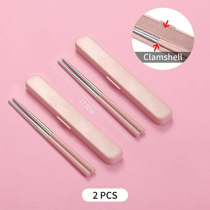 Chinese Style Portable Stainless Steel Chopsticks - wnkrs