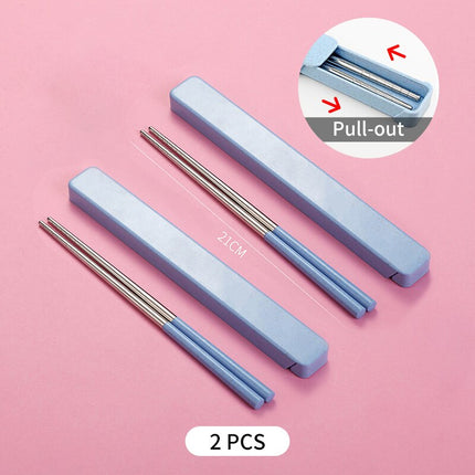 Chinese Style Portable Stainless Steel Chopsticks - wnkrs
