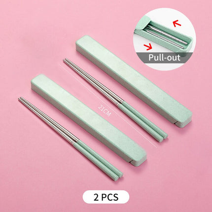 Chinese Style Portable Stainless Steel Chopsticks - wnkrs