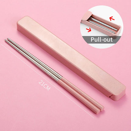 Chinese Style Portable Stainless Steel Chopsticks - wnkrs