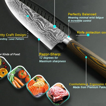 Carbon Stainless Steel Kitchen Knife - wnkrs