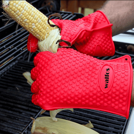 Heat Resistant Silicone Barbecue Gloves - wnkrs