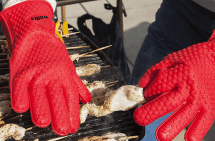 Heat Resistant Silicone Barbecue Gloves - wnkrs