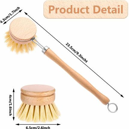 Wooden Handle Sisal Cleaning Brushes - Wnkrs