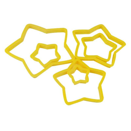 Cute Star Shaped Eco-Friendly Plastic Cookie Cutters Set - Wnkrs