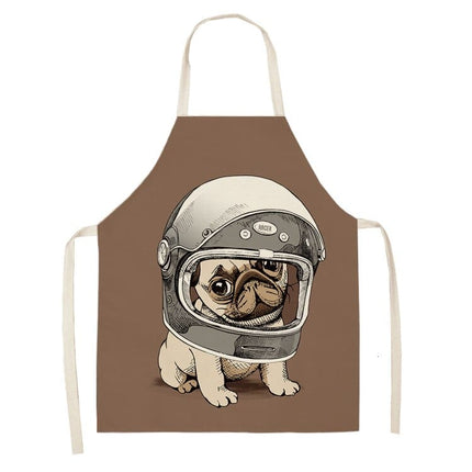 Funny Pug Print Apron - Wnkrs